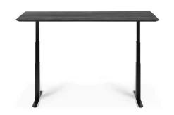 Schreibtisch Bok höhenverstellbar schwarz B 140 cm