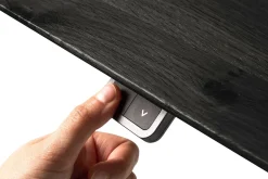 Schreibtisch Bok höhenverstellbar schwarz B 140 cm