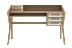 Schreibtisch Origami Eiche natur creme B 135 cm
