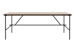 Schreibtisch Oscar Teak Metall B 160 cm