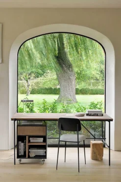 Schreibtisch Oscar Teak Metall B 160 cm