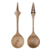 Servierlöffel Set Hand Craved Mango natur