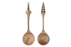 Servierlöffel Set Hand Craved Mango natur