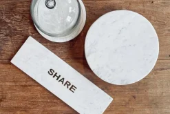 Servierplatte Share Marmor weiss