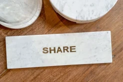 Servierplatte Share Marmor weiss