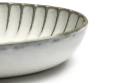 Servierschale Inku oval weiss klein