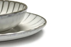 Servierschale Inku oval weiss klein