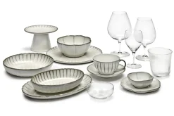 Servierschale Inku rund weiss gross