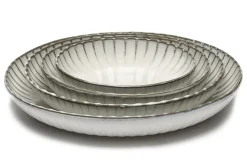 Servierschale Inku rund weiss klein