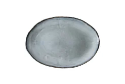 Servierteller Dutch Rose blau 40x28cm