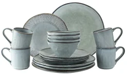 Servierteller Dutch Rose blau 40x28cm