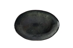 Servierteller Dutch Rose grün 40x28cm