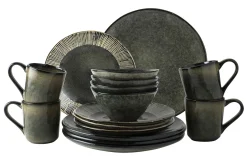 Servierteller Dutch Rose grün 40x28cm