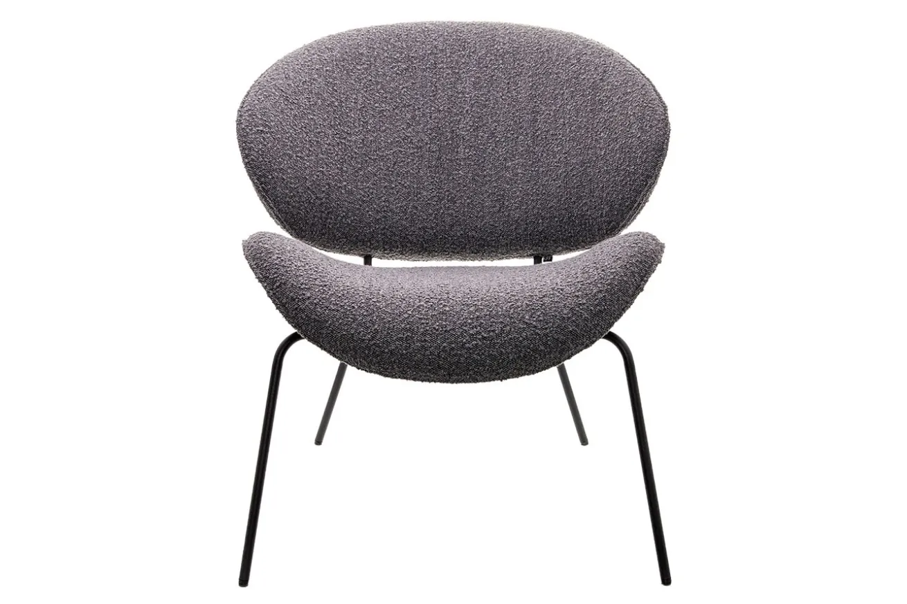 Sessel Alvaro Lounge Bouclé grau