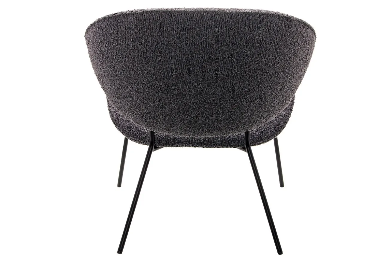 Sessel Alvaro Lounge Bouclé grau