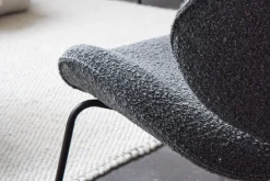 Sessel Alvaro Lounge Bouclé grau