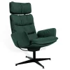 Sessel Arva Lounge Cord grün drehbar