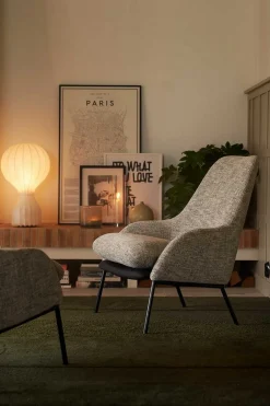 Sessel Dolly Leder sand