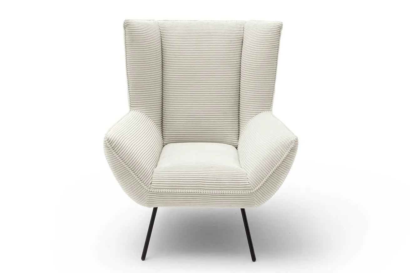 Sessel Evelin Cord Creme