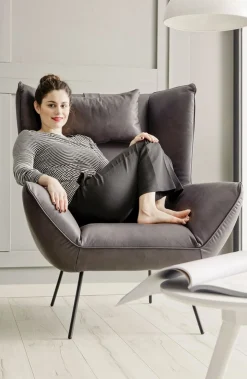 Sessel Evelin Cord weiss