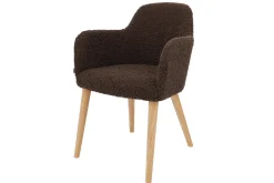 Sessel Flaminia Stoff braun