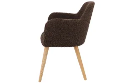 Sessel Flaminia Stoff braun