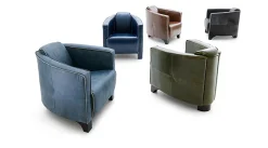 Sessel L-Dylan Leder braun