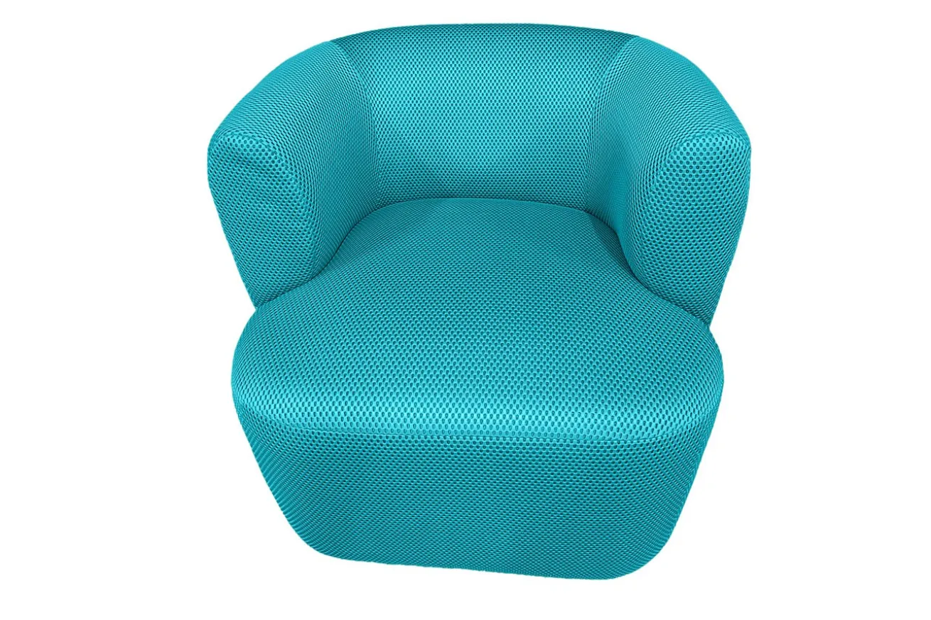 Sessel Nidou Stoff petrol