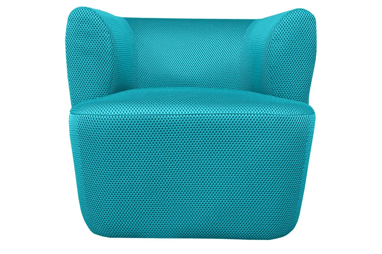 Sessel Nidou Stoff petrol