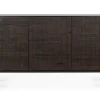 Sideboard Grooves Teak massiv B 152 cm