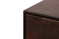 Sideboard Grooves Teak massiv B 152 cm