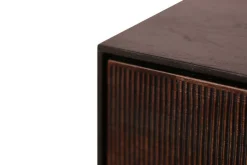 Sideboard Grooves Teak massiv B 202 cm