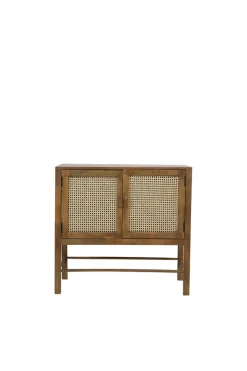 Sideboard Nele Holz Rattan 88x40 cm
