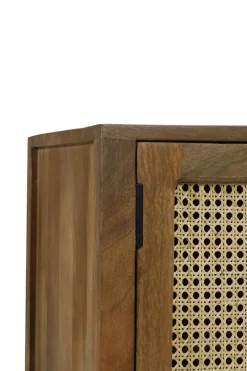 Sideboard Nele Holz Rattan 88x40 cm