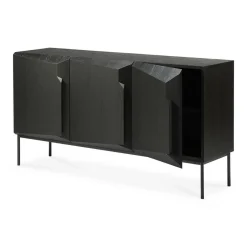 Sideboard Stairs Eiche schwarz B 150 cm