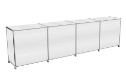 Sideboard System 180 weiß B 291 cm