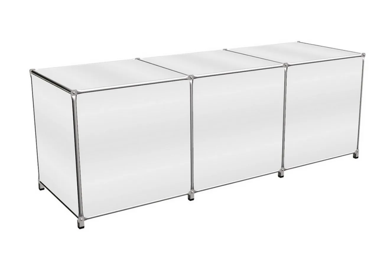Sideboard System 180 weiß B 219 cm
