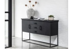 Sideboard Timeless Black Teak schwarz B 158cm