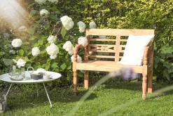 Sitzbank Flower Teak natur ca 130 cm