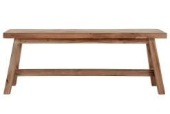 Sitzbank Herringbone recycletes Teakholz B 120 cm