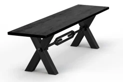 Sitzbank Kansas Eiche schwarz 180cm