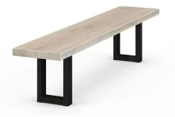 Sitzbank Laytham Eiche White Wash 140cm