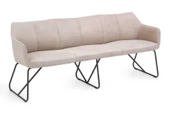 Sitzbank Leder Paula rosa 160*90*64 cm