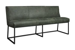 Sitzbank Ora 3-Sitzer Leder grün