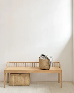 Sitzbank Spindle Eiche massiv natur