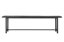 Sitzbank Timeless Black Teak schwarz B 190 cm