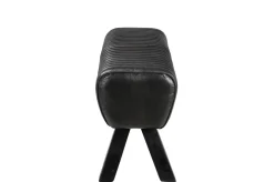 Sitzbank Vintage Leder schwarz B 87 cm