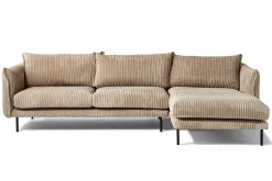 2-Sitzer mit Recamiere BOO Cord beige