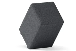 Sitzhocker Filz grau