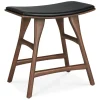 Sitzhocker Osso Teak gepolstert
